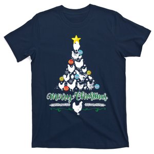 Merry Christmas Chicken Tree T-Shirt