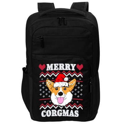 Merry Corgmas Corgi Christmas Dog Mom Xmas Ugly Sweater Cute Gift Impact Tech Backpack