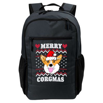 Merry Corgmas Corgi Christmas Dog Mom Xmas Ugly Sweater Cute Gift Daily Commute Backpack