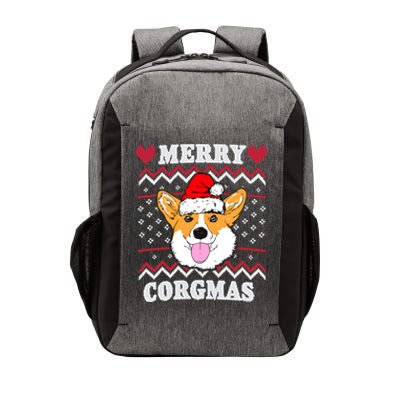 Merry Corgmas Corgi Christmas Dog Mom Xmas Ugly Sweater Cute Gift Vector Backpack