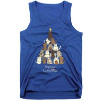 Meowy Christmas Cat Lover Christmas  Tank Top