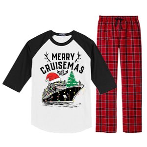 Merry Cruisemas Christmas Family Cruise Ship Funny Raglan Sleeve Pajama Set