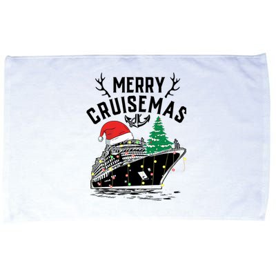 Merry Cruisemas Christmas Family Cruise Ship Funny Microfiber Hand Towel