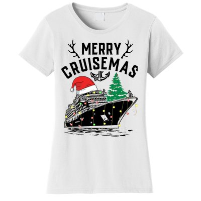 Merry Cruisemas Christmas Family Cruise Ship Funny Women's T-Shirt