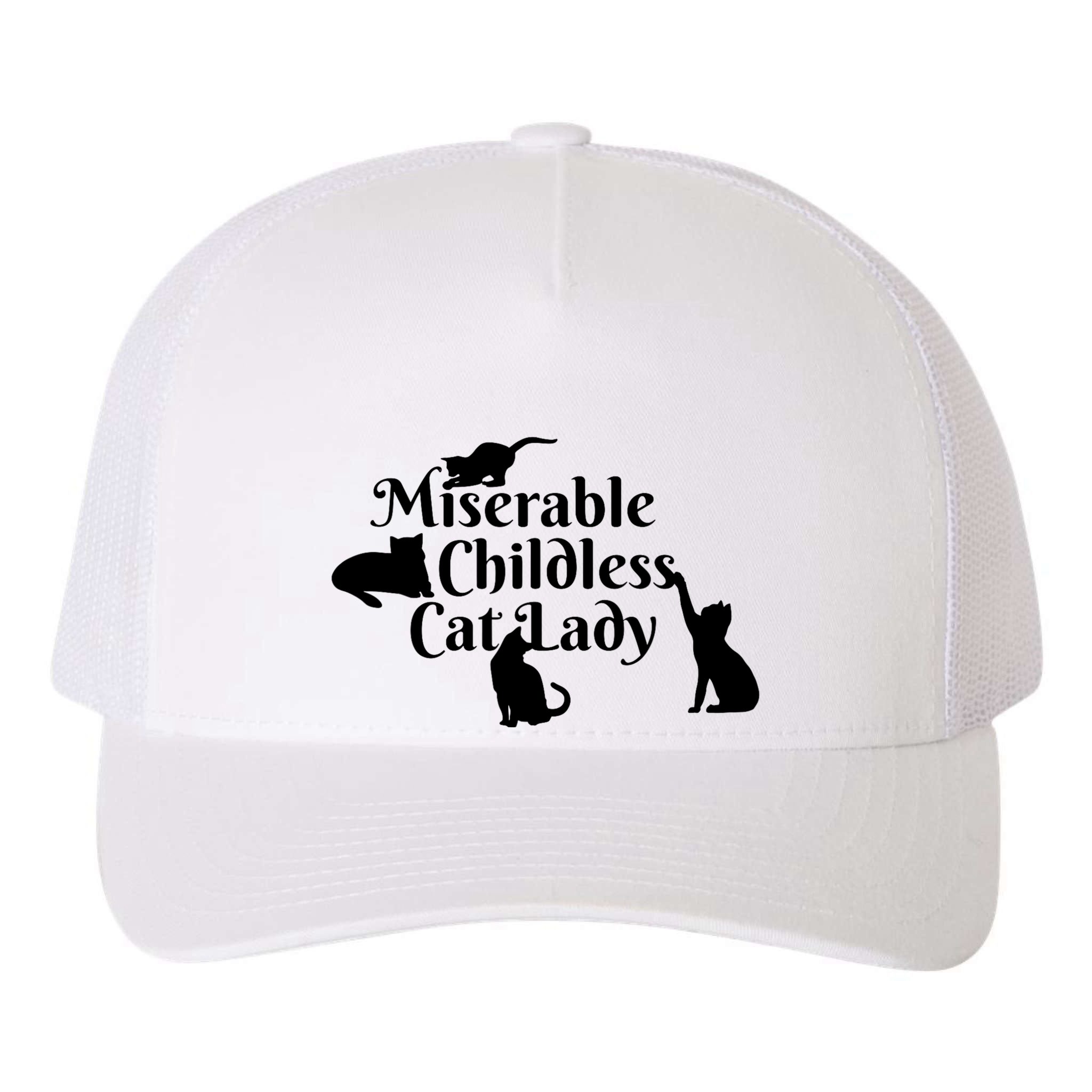 Miserable Childless Cat Lady Yupoong Adult 5-Panel Trucker Hat