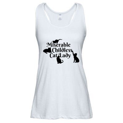 Miserable Childless Cat Lady Ladies Essential Flowy Tank