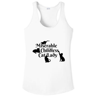 Miserable Childless Cat Lady Ladies PosiCharge Competitor Racerback Tank