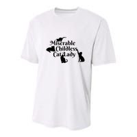 Miserable Childless Cat Lady Youth Performance Sprint T-Shirt