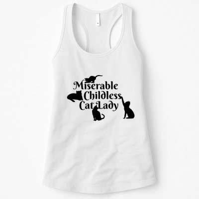 Miserable Childless Cat Lady Womens Tank Top