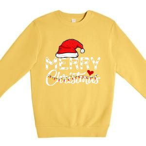 Merry Christmas Christmas Santa Claus Funny Family Christmas Gift Premium Crewneck Sweatshirt