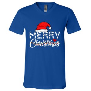 Merry Christmas Christmas Santa Claus Funny Family Christmas Gift V-Neck T-Shirt