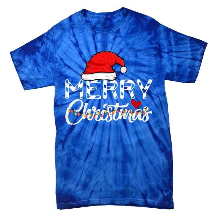 Merry Christmas Christmas Santa Claus Funny Family Christmas Gift Tie-Dye T-Shirt