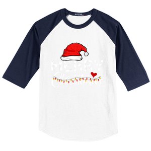 Merry Christmas Christmas Santa Claus Funny Family Christmas Gift Baseball Sleeve Shirt