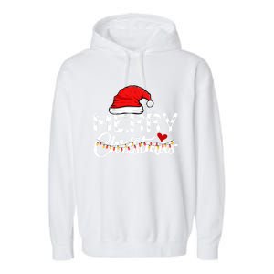 Merry Christmas Christmas Santa Claus Funny Family Christmas Gift Garment-Dyed Fleece Hoodie