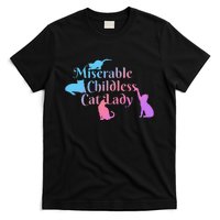 Miserable Childless Cat Lady Funny T-Shirt