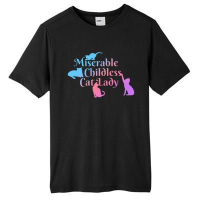 Miserable Childless Cat Lady Funny Tall Fusion ChromaSoft Performance T-Shirt