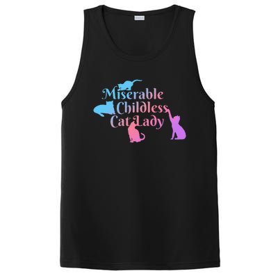 Miserable Childless Cat Lady Funny PosiCharge Competitor Tank