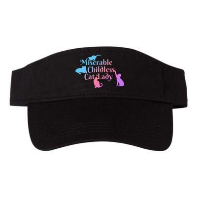 Miserable Childless Cat Lady Funny Valucap Bio-Washed Visor