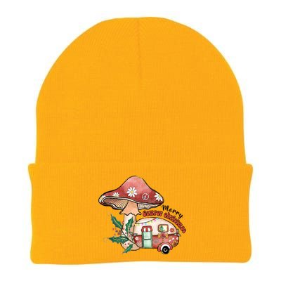 Merry Camper Christmas Gift For Camping Lover Knit Cap Winter Beanie