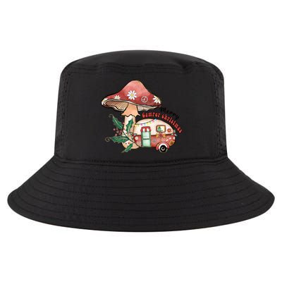 Merry Camper Christmas Gift For Camping Lover Cool Comfort Performance Bucket Hat