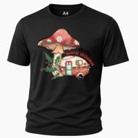 Merry Camper Christmas Gift For Camping Lover Cooling Performance Crew T-Shirt