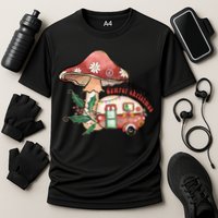 Merry Camper Christmas Gift For Camping Lover Cooling Performance Crew T-Shirt