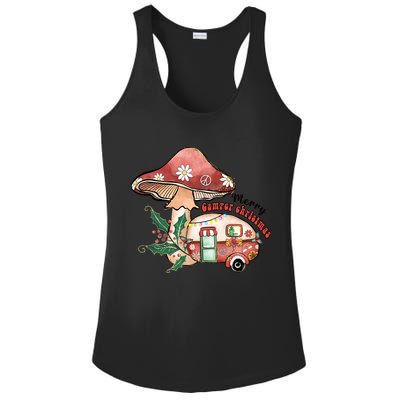 Merry Camper Christmas Gift For Camping Lover Ladies PosiCharge Competitor Racerback Tank