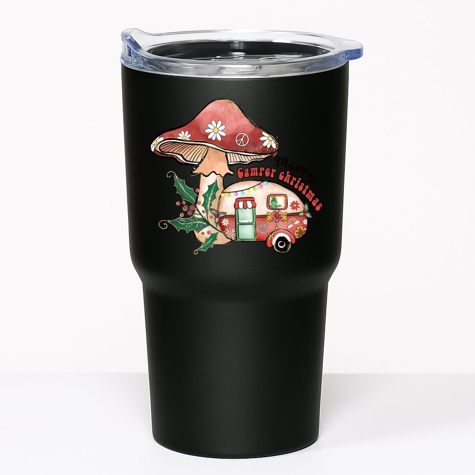 Merry Camper Christmas Gift For Camping Lover Tumbler