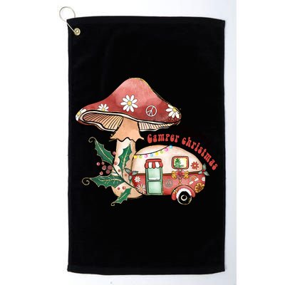 Merry Camper Christmas Gift For Camping Lover Golf Towel
