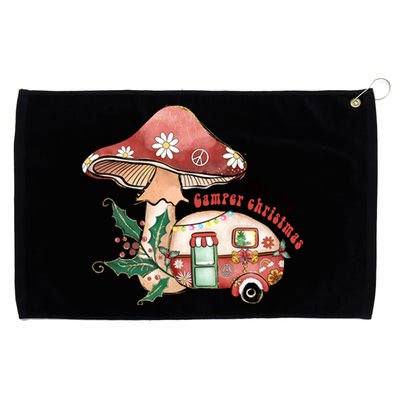 Merry Camper Christmas Gift For Camping Lover Grommeted Golf Towel