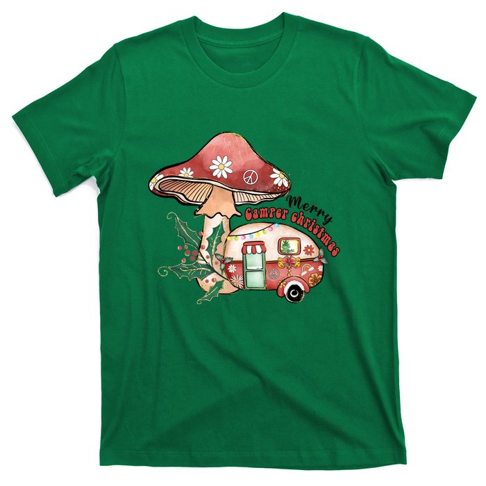 Merry Camper Christmas Gift For Camping Lover T-Shirt