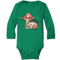 Merry Camper Christmas Gift For Camping Lover Baby Long Sleeve Bodysuit