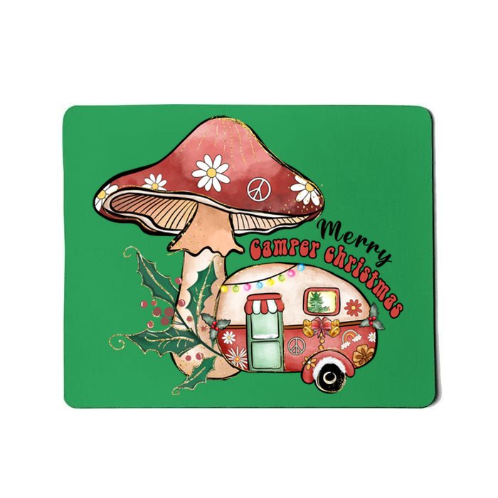 Merry Camper Christmas Gift For Camping Lover Mousepad