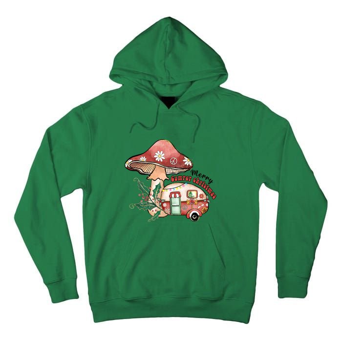 Merry Camper Christmas Gift For Camping Lover Tall Hoodie