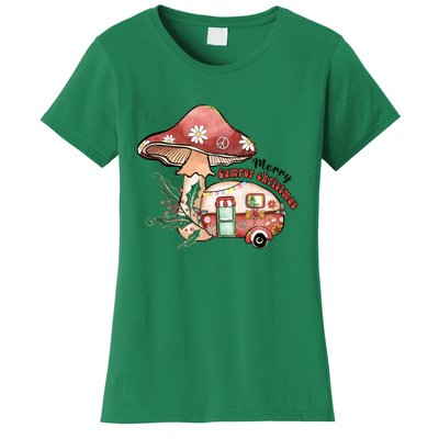 Merry Camper Christmas Gift For Camping Lover Women's T-Shirt