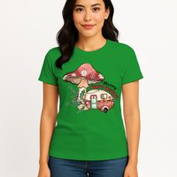 Merry Camper Christmas Gift For Camping Lover Womens T-Shirt