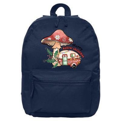 Merry Camper Christmas Gift For Camping Lover 16 in Basic Backpack