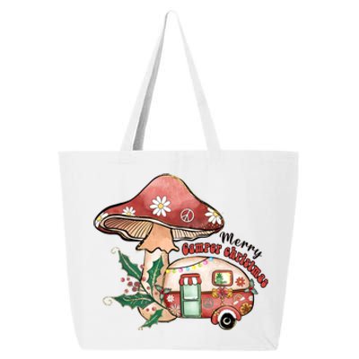 Merry Camper Christmas Gift For Camping Lover 25L Jumbo Tote