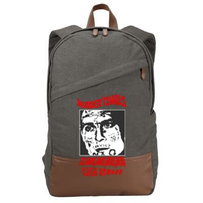 Murder Charls Cash Reward Cotton Canvas Backpack