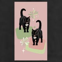 Mid Century Cats Atomic Cat Retro Pin.K 50s 60s Adult Drive Performance Visor