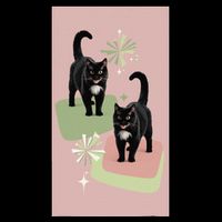 Mid Century Cats Atomic Cat Retro Pin.K 50s 60s 16 in Basic Backpack