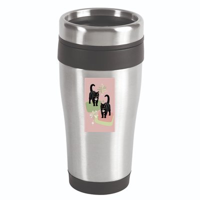 Mid Century Cats Atomic Cat Retro Pin.K 50s 60s 16oz Travel Tumbler