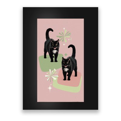 Mid Century Cats Atomic Cat Retro Pin.K 50s 60s Poster
