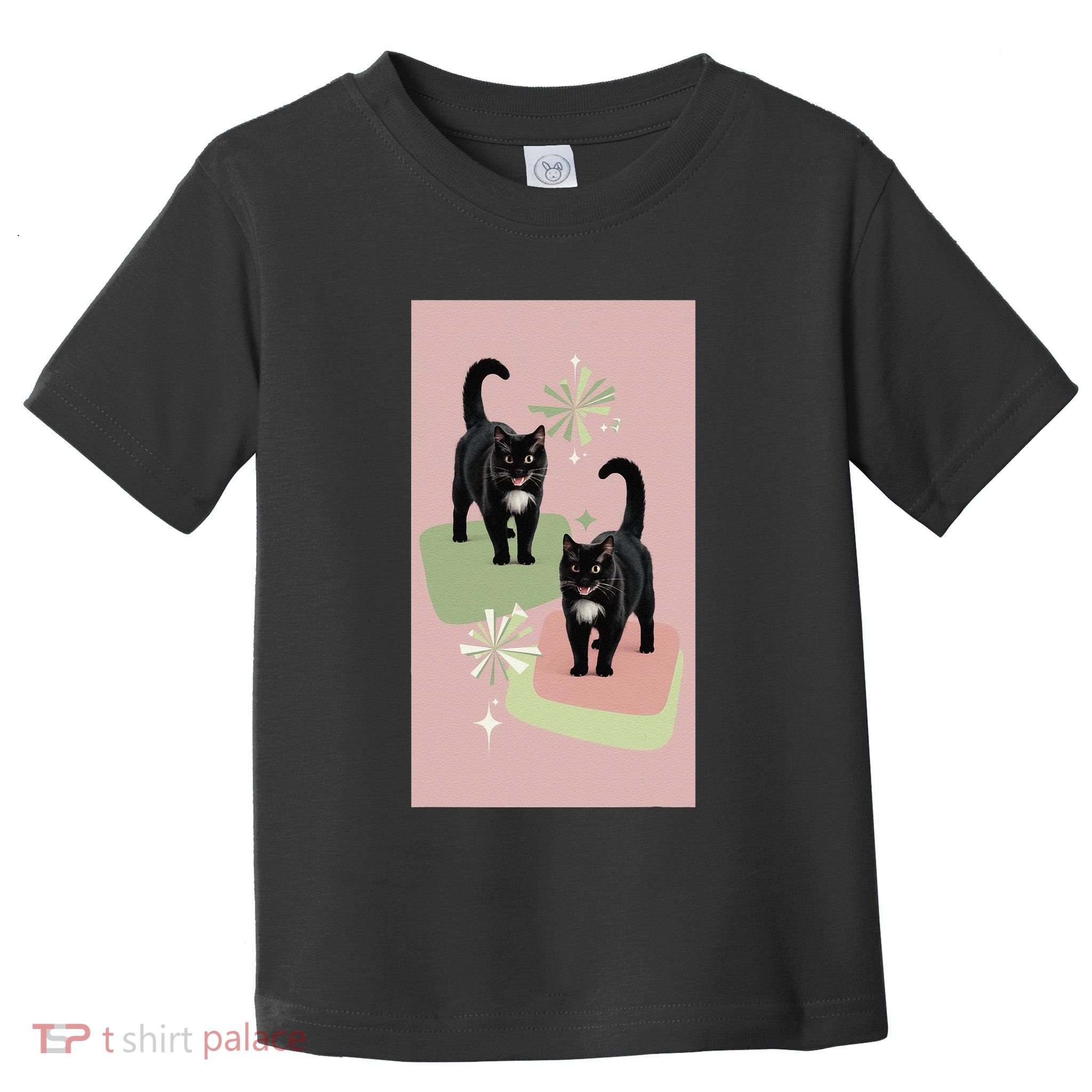Mid Century Cats Atomic Cat Retro Pin.K 50s 60s Toddler T-Shirt