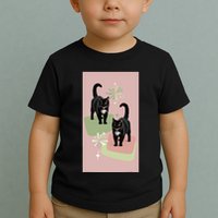 Mid Century Cats Atomic Cat Retro Pin.K 50s 60s Toddler T-Shirt