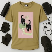 Mid Century Cats Atomic Cat Retro Pin.K 50s 60s Cooling Performance Crew T-Shirt