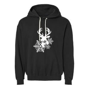 Merry Christmas | Costume Deer Garment-Dyed Fleece Hoodie