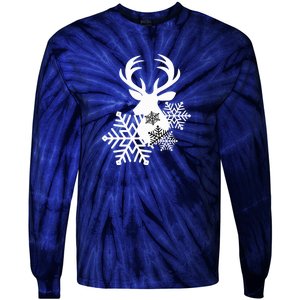 Merry Christmas | Costume Deer Tie-Dye Long Sleeve Shirt