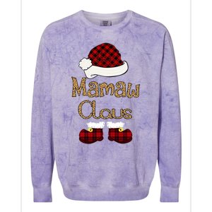 Mamaw Claus Christmas Mamaw Santa Cool Gift Colorblast Crewneck Sweatshirt