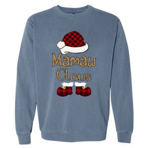 Mamaw Claus Christmas Mamaw Santa Cool Gift Garment-Dyed Sweatshirt